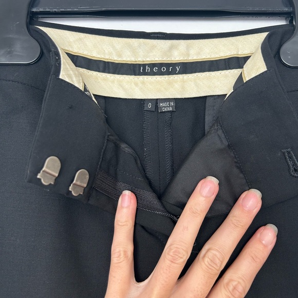 THEORY trousers black size 0 - Picture 3 of 3